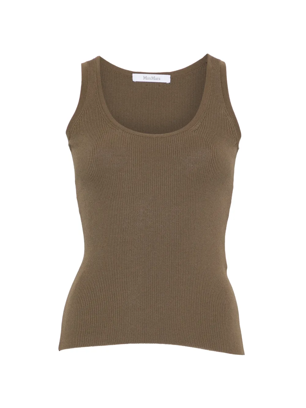 Max Mara Editta ribbed-knit tank top - Verde