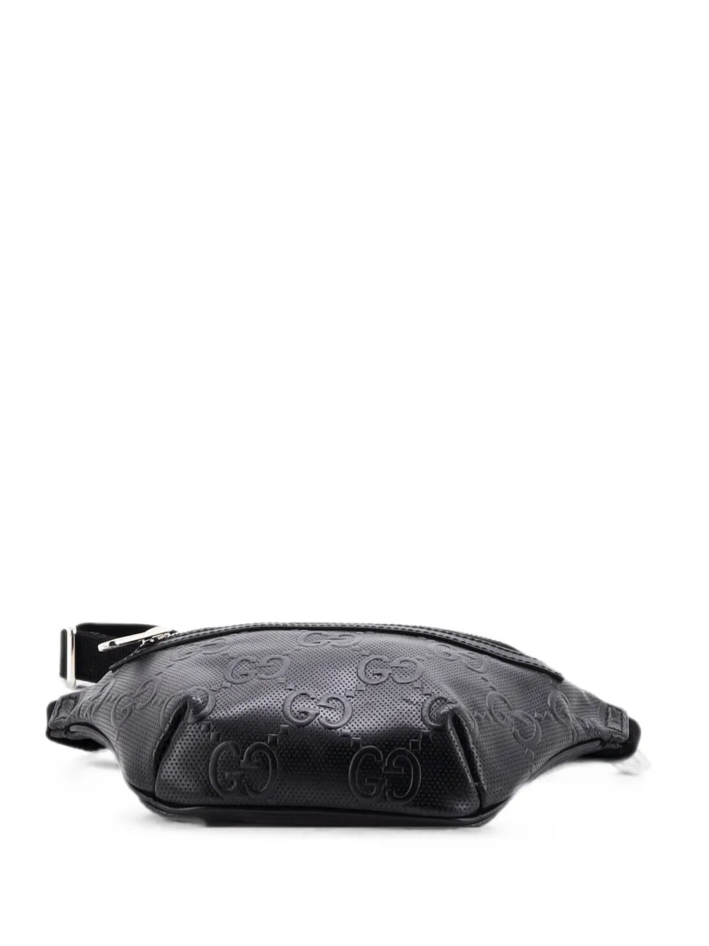 Gucci Pre-Owned Kleine Gürteltasche mit GG-Prägung - Schwarz