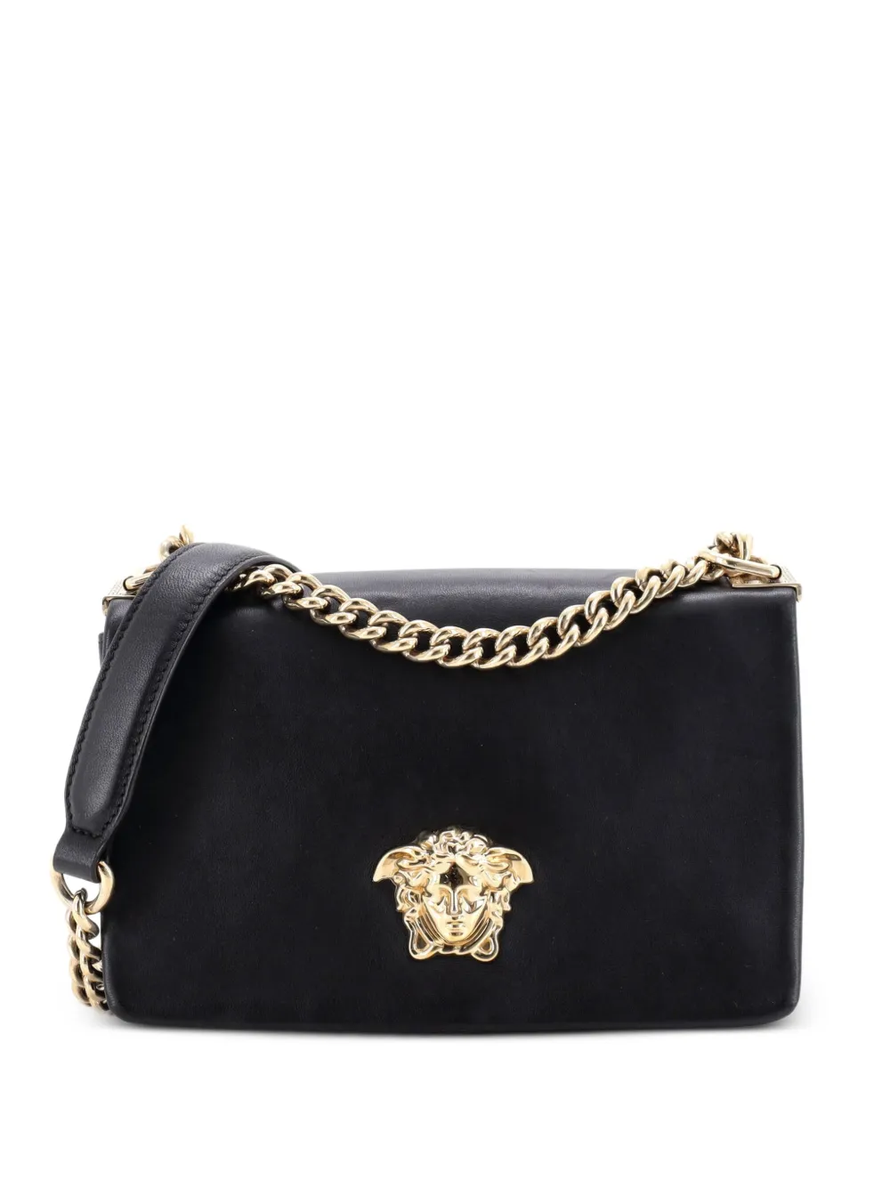 Versace Pre-Owned Palazzo Medusa Sultan Leather Small shoulder bag - Black