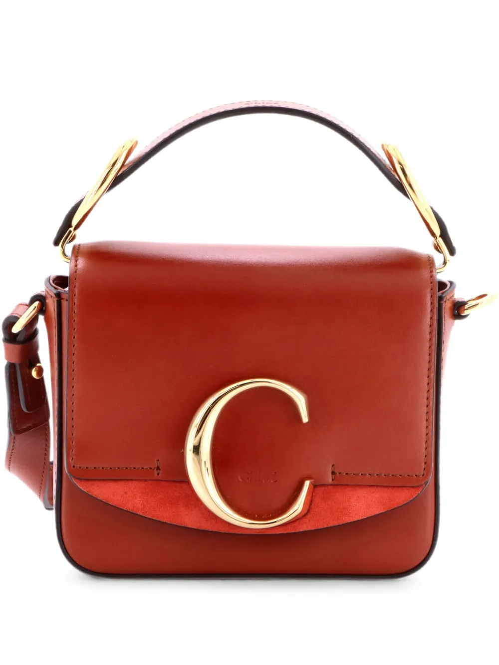 Chloé Pre-Owned Borsa a tracolla mini in pelle con battente - Rosso