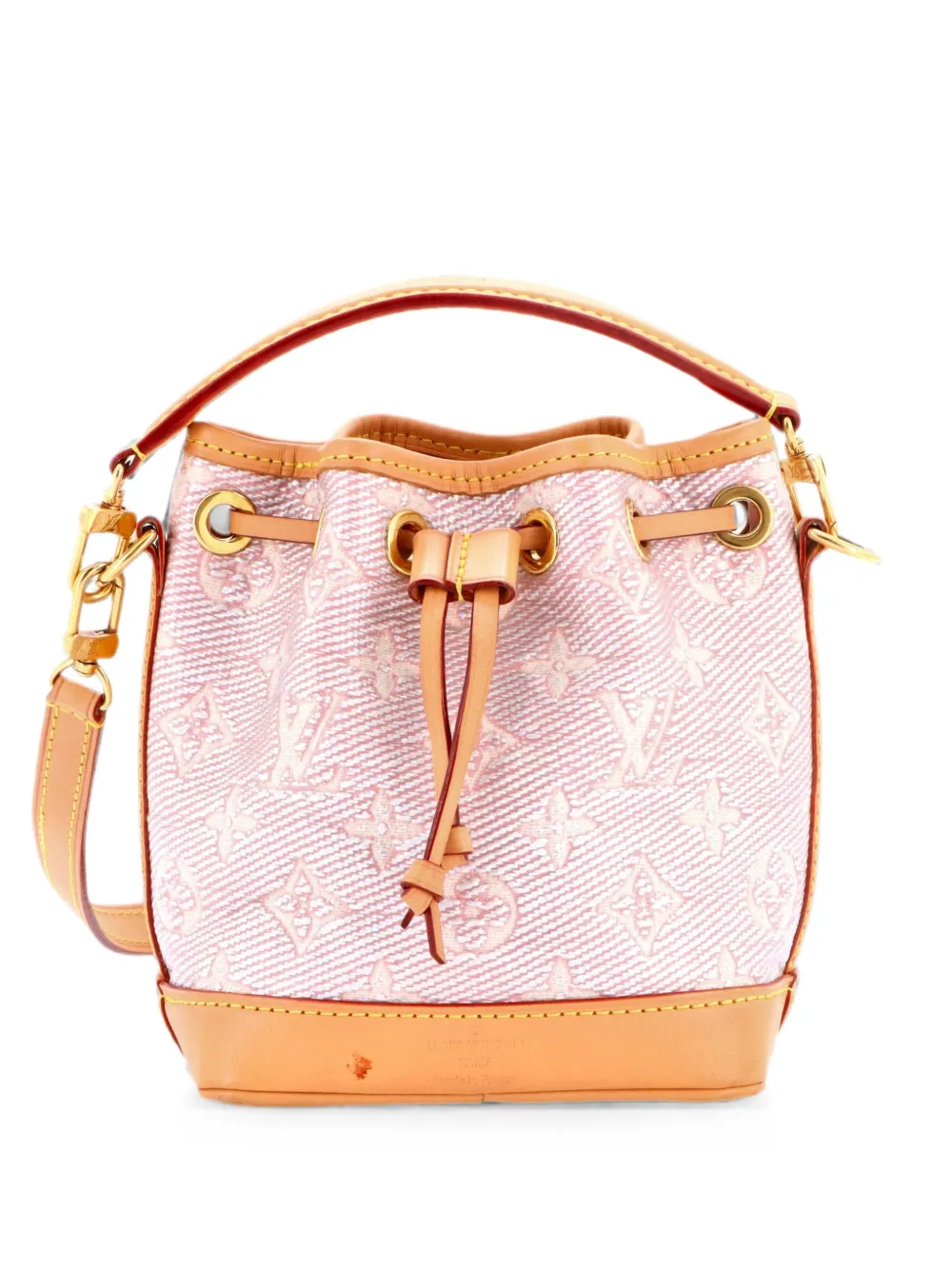 Louis Vuitton Pre-Owned Noe NM Handbag Monoglam Jacquard Canvas Nano bucket bag - Metallic