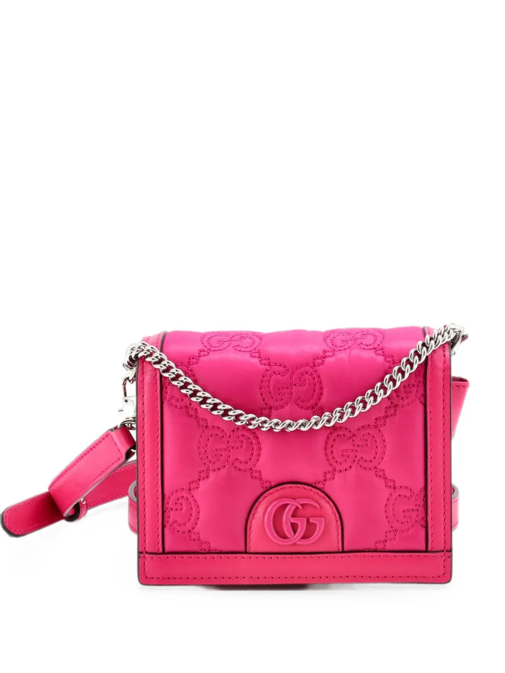 Gucci Pre-Owned Borsa a tracolla GG Marmont mini in nylon e pelle - Rosa