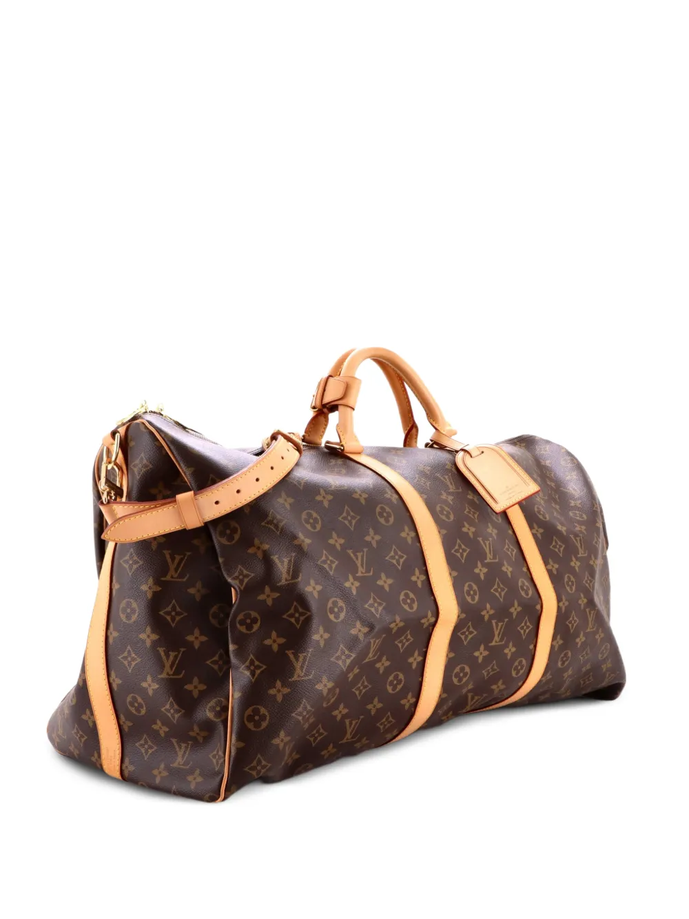 Louis Vuitton Pre-Owned Borsa da viaggio Keepall Bandouliere 60 in tela con monogramma - Marrone