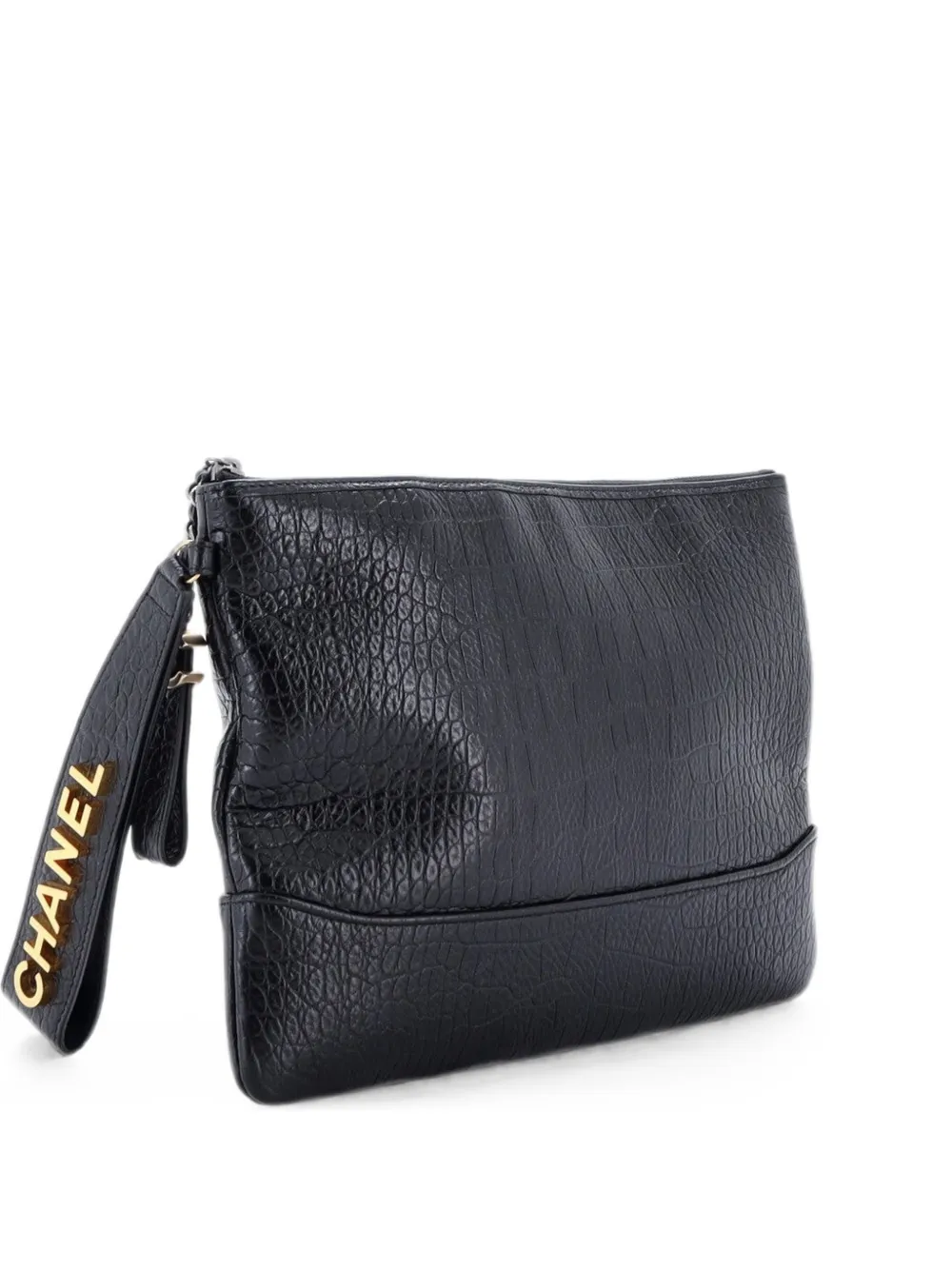 CHANEL Pre-Owned Clutch goffrata Gabrielle O Case - Nero