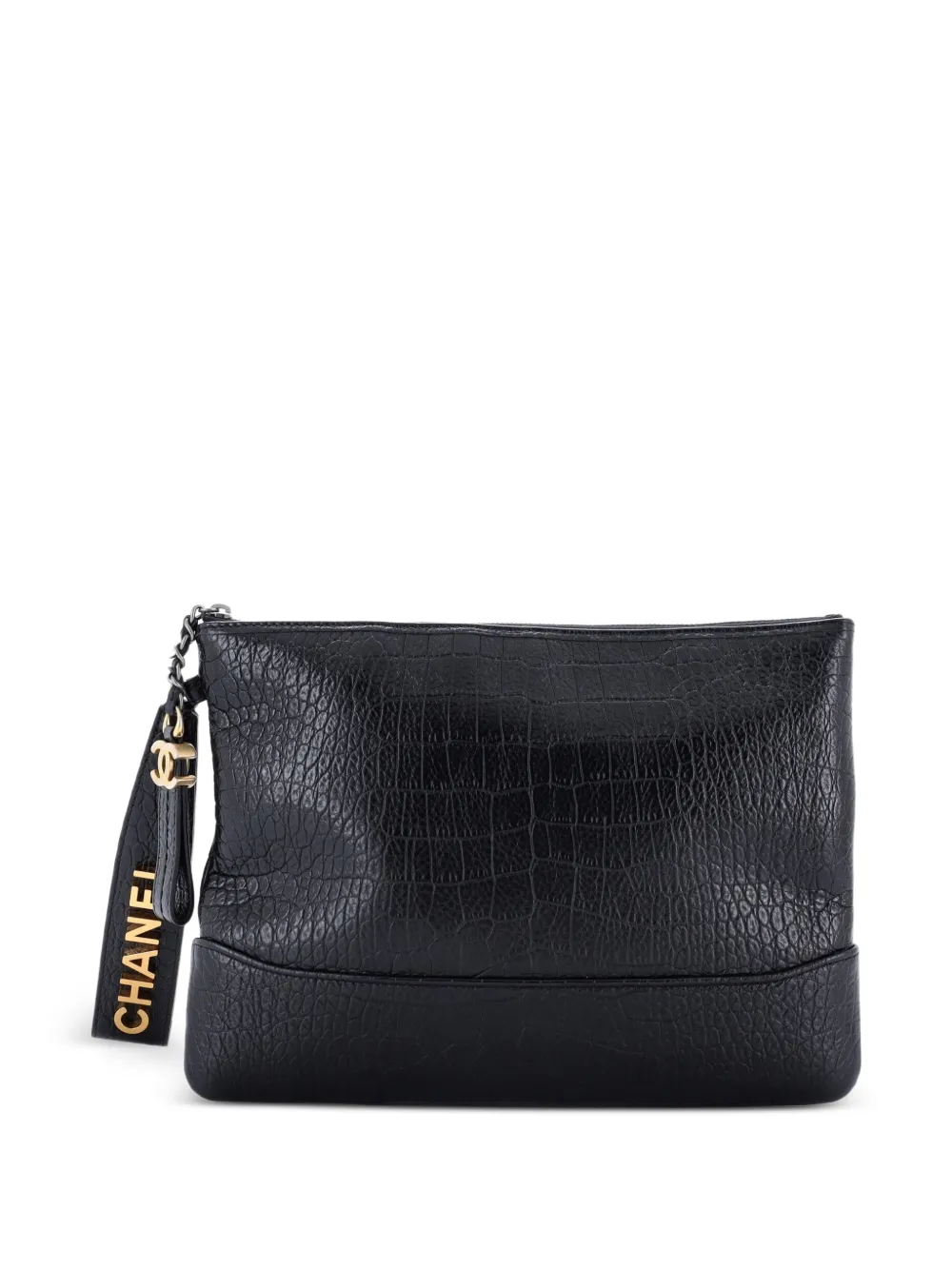 CHANEL Pre-Owned Clutch goffrata Gabrielle O Case - Nero
