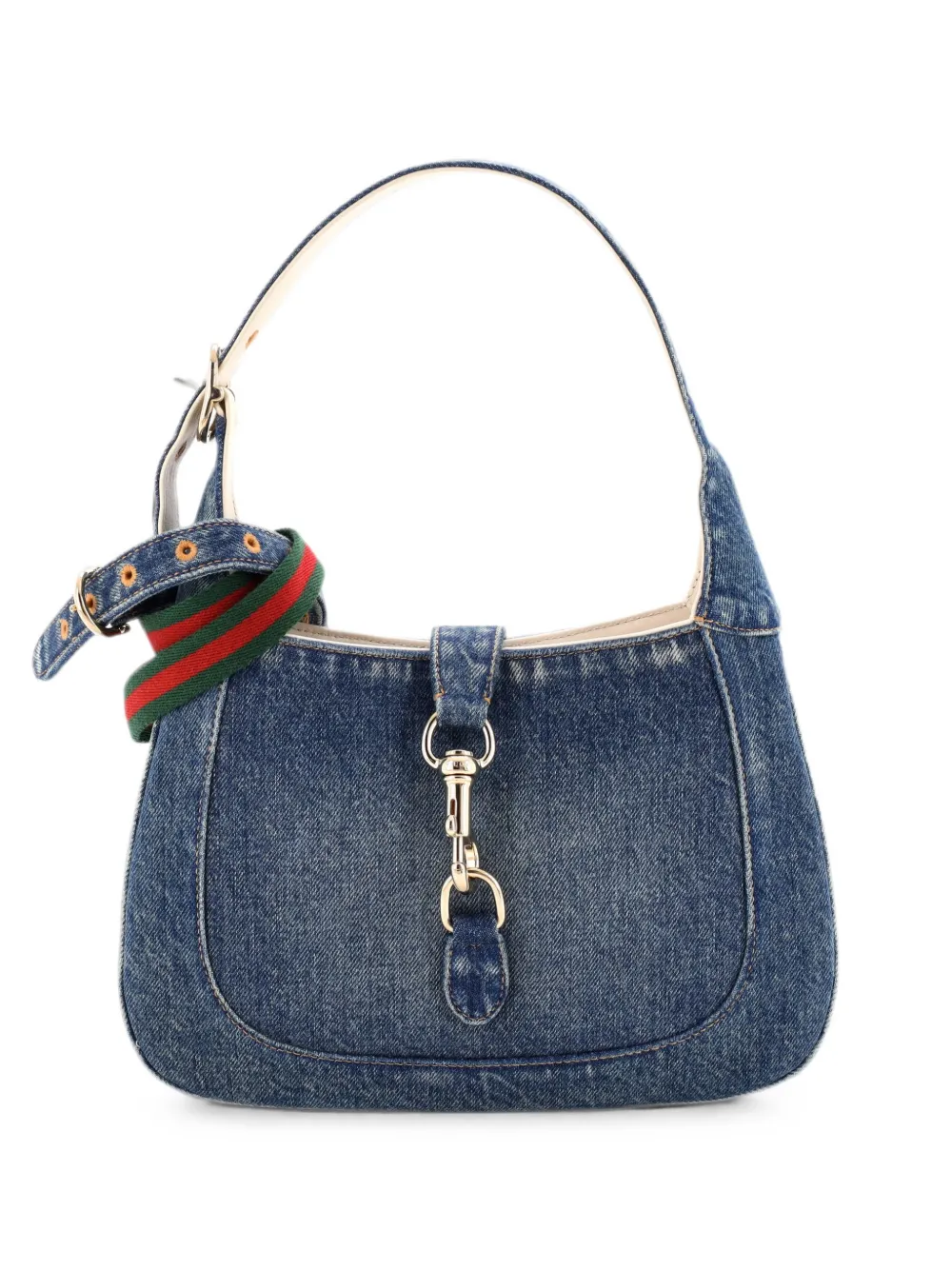 Gucci Pre-Owned Borsa passepartout Jackie 1961 piccola in denim - Blu