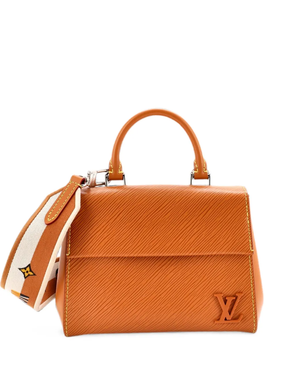 Louis Vuitton Pre-Owned Borsa a mano Cluny mini in pelle Épi con manico - Marrone