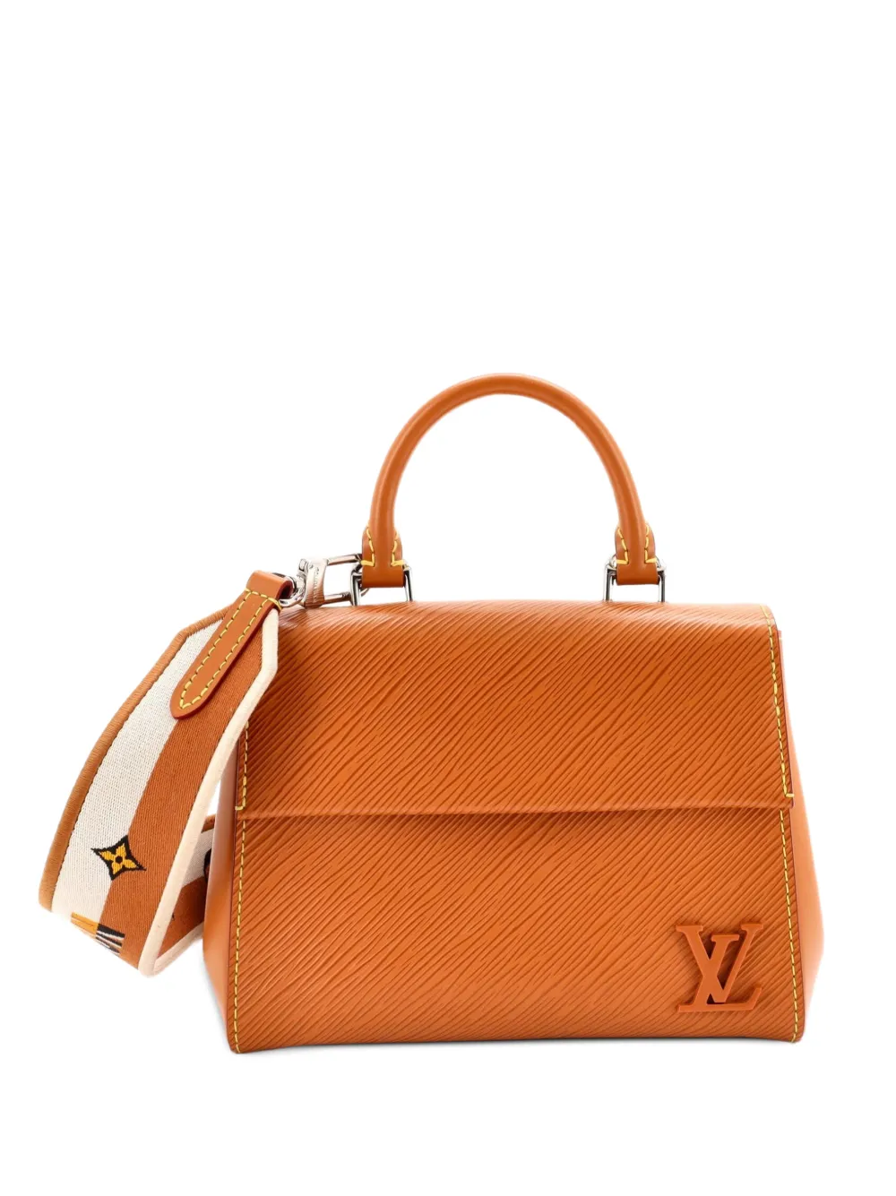 Louis Vuitton Pre-Owned Borsa a mano Cluny mini in pelle Épi con manico - Marrone