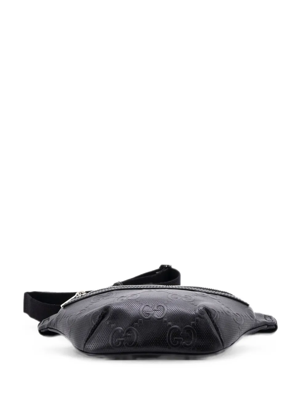Gucci Pre-Owned Kleine Gürteltasche mit GG-Prägung - Schwarz