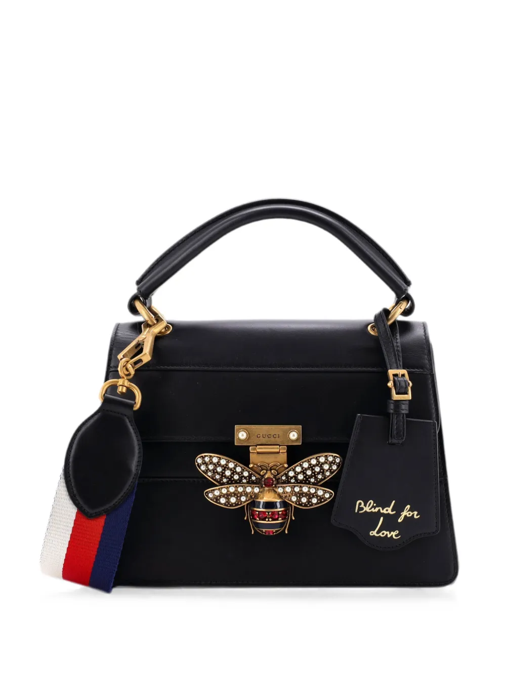 Gucci Pre-Owned Borsa a tracolla Queen Margaret piccola in pelle con manico - Nero