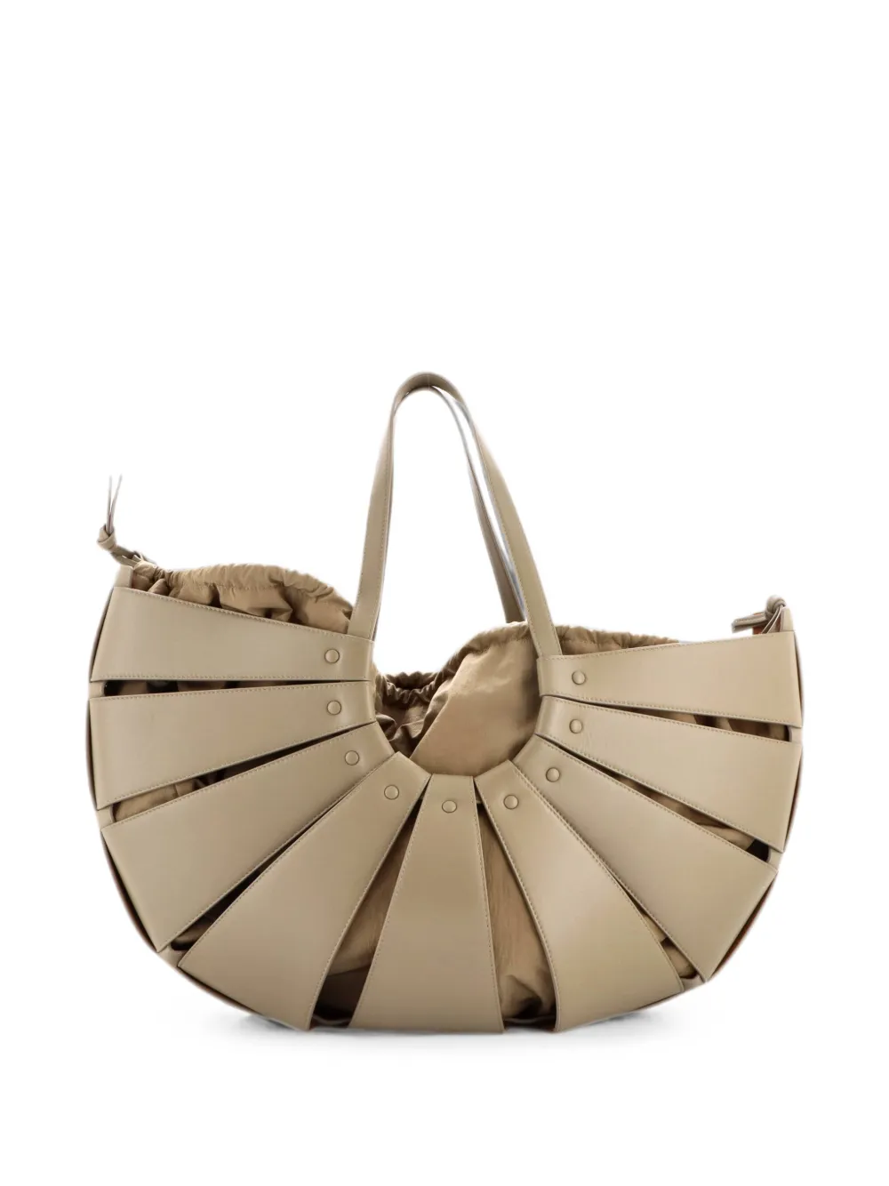 Bottega Veneta Pre-Owned Großer Shell Tote Bag aus Leder - Grün