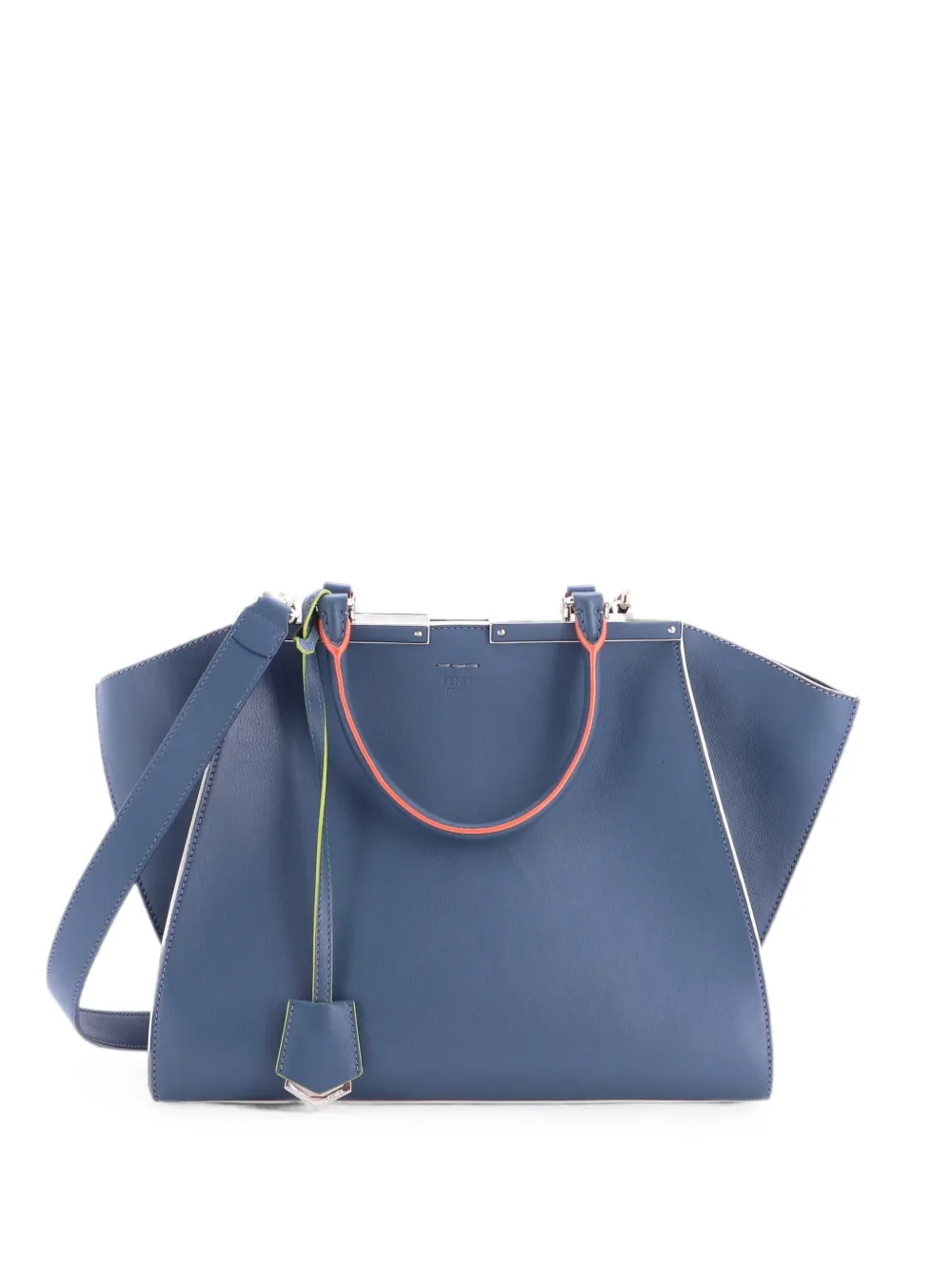 Fendi Pre-Owned Petite 3Jours Bag Leather satchel - Blue
