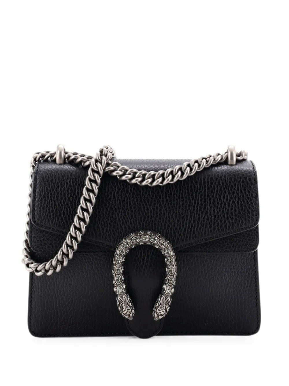 Gucci Pre-Owned Borsa a tracolla Dionysus mini in pelle - Nero