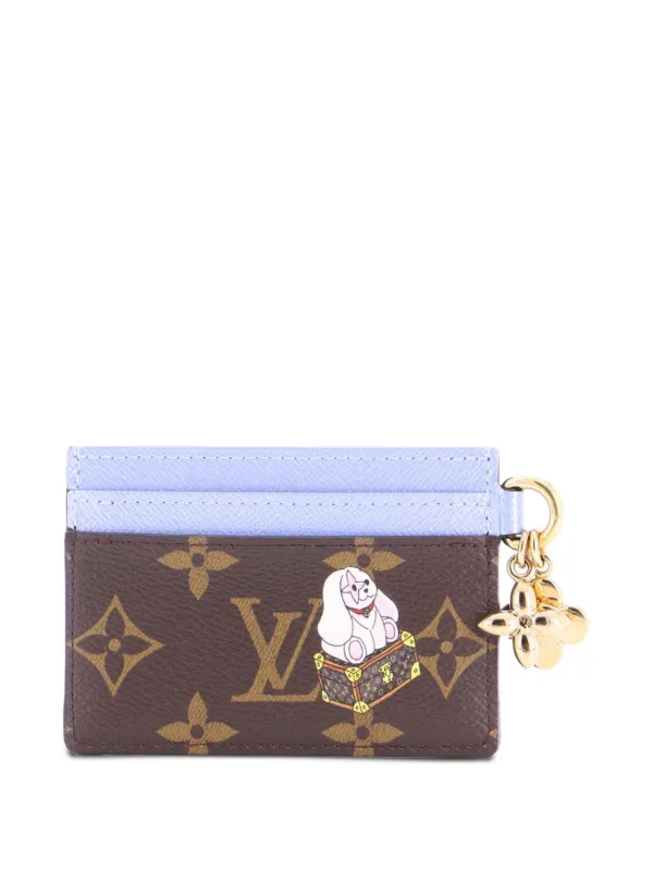 louis vuitton limited edition card holder Monogram Black Cloth with Animation shaped card slot Louis Vuitton x Takashi Murakami