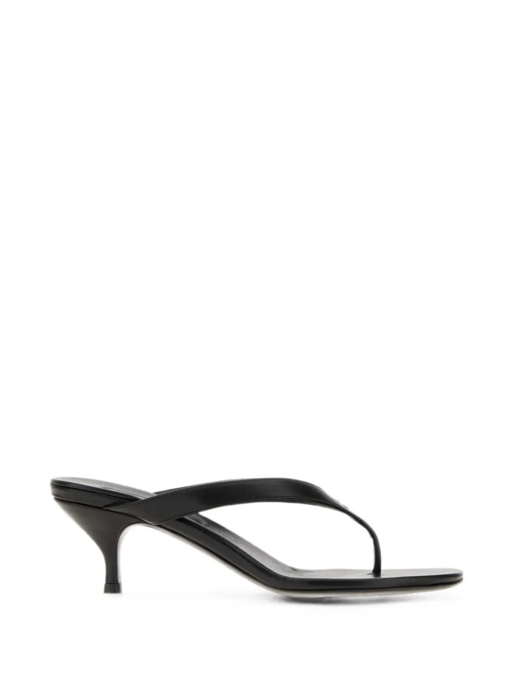 Miu Leren sandalen Zwart