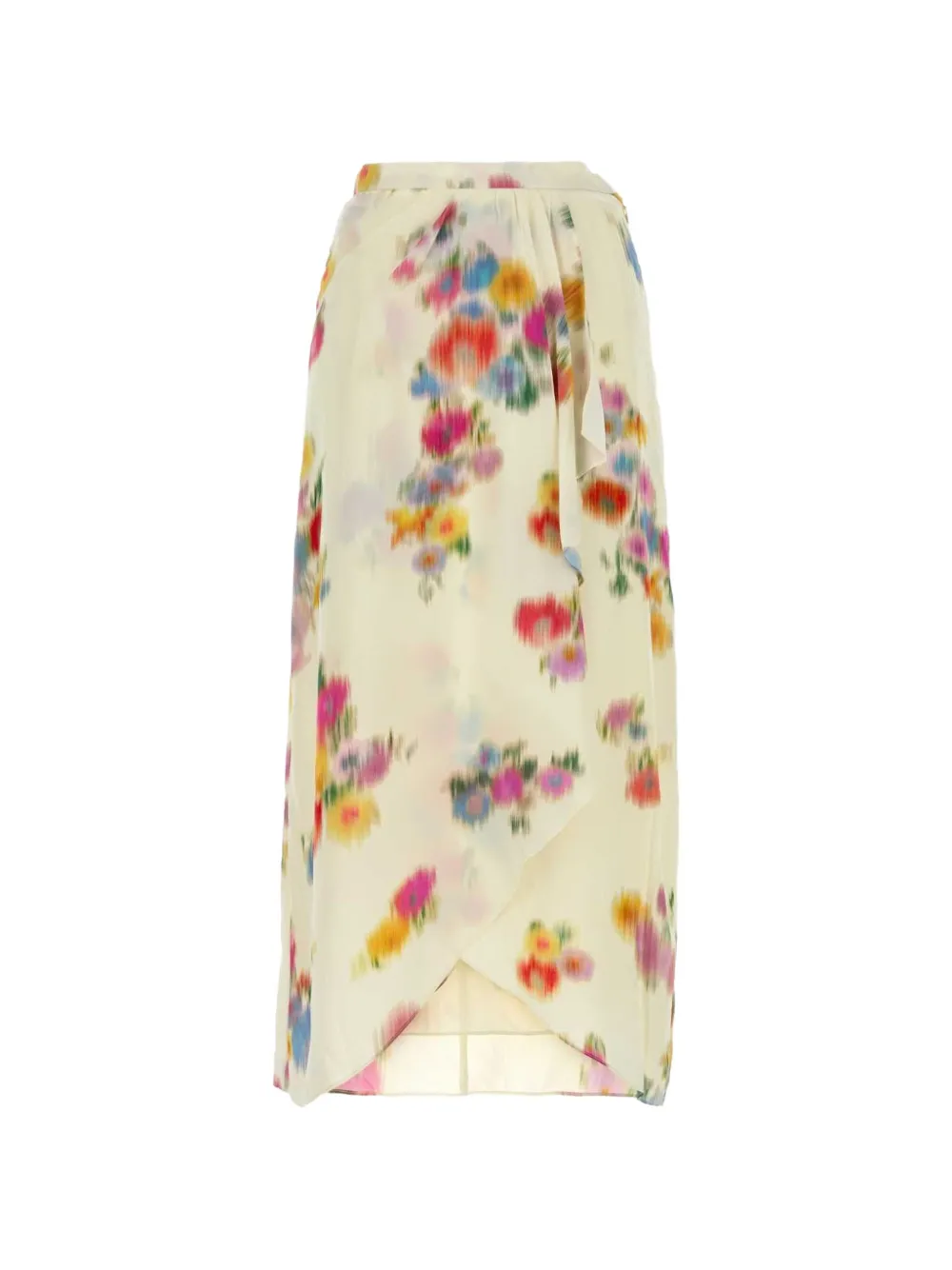 MARANT ÉTOILE Vanille floral-print mid skirt - Nude
