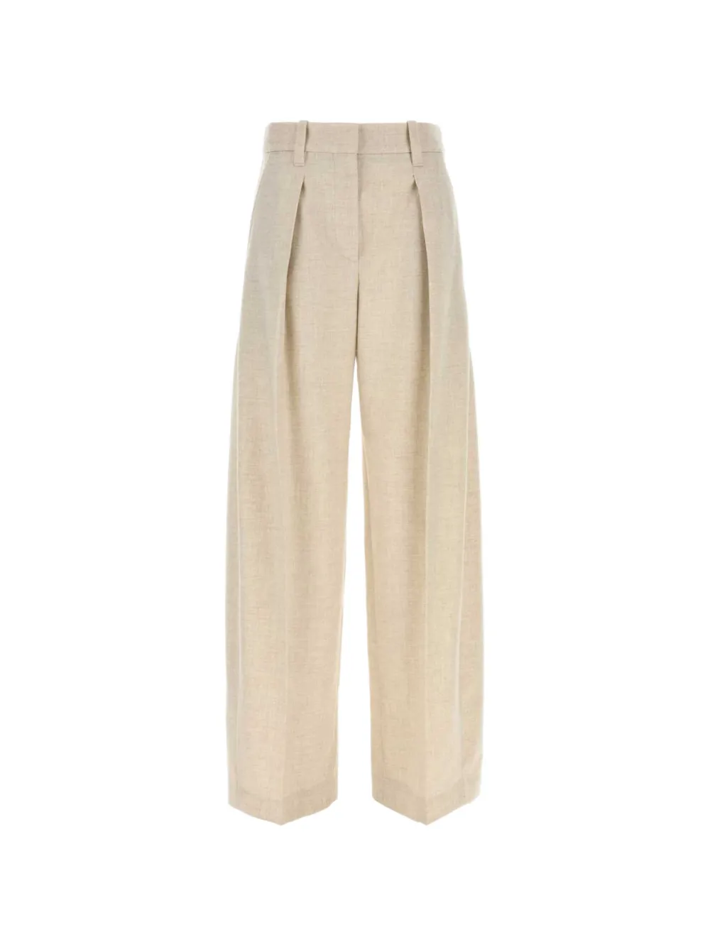 Brunello Cucinelli pleated wide-leg trousers - Neutrals