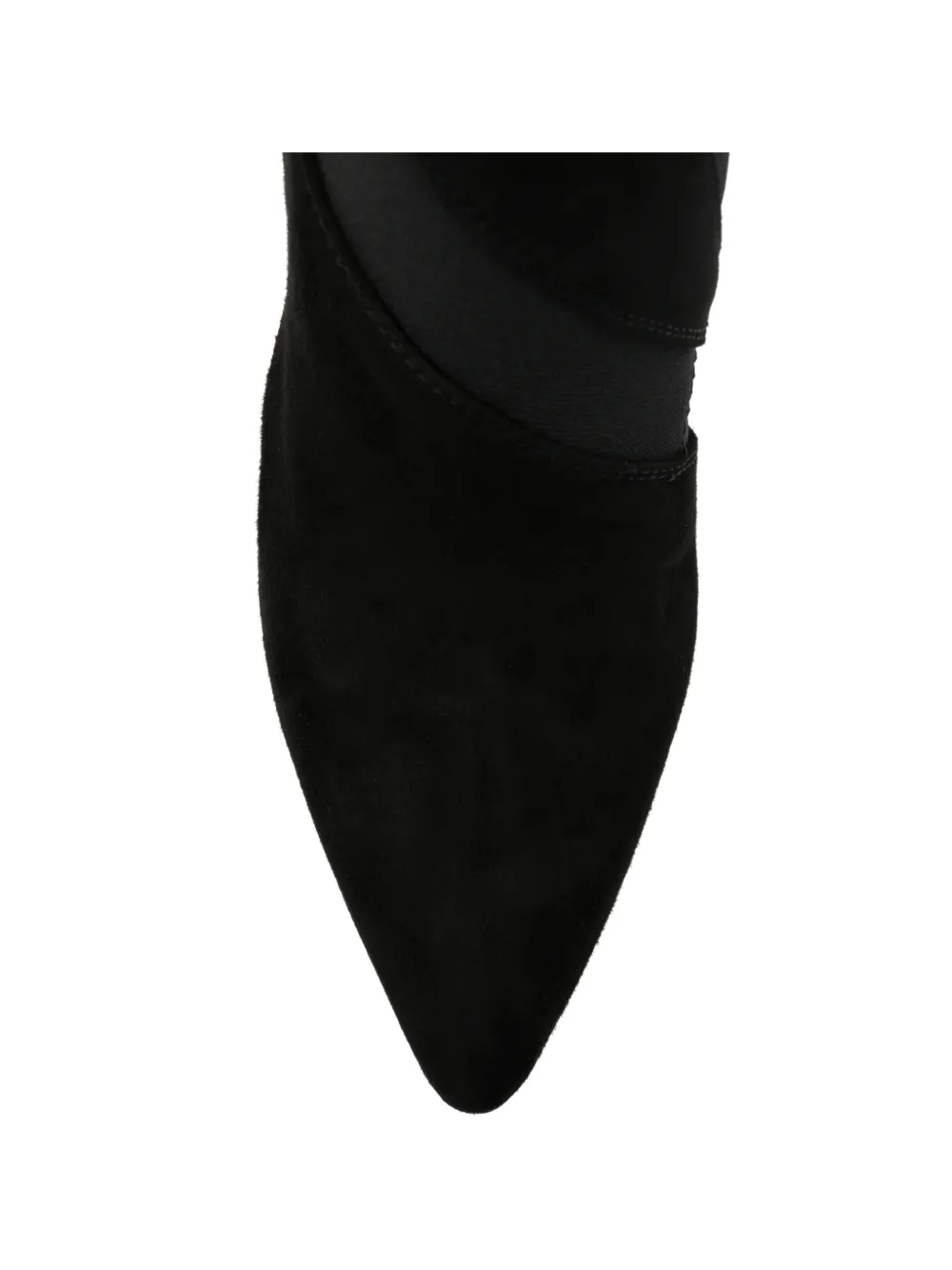 Sergio Rossi mesh-insert pointed-toe ankle boots Zwart