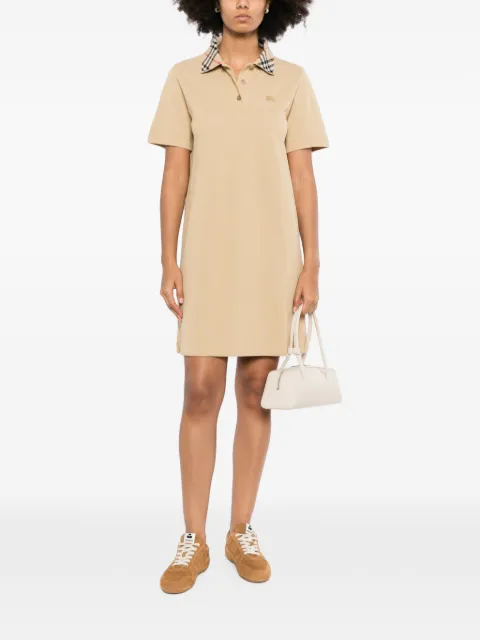 Burberry check-pattern polo dress