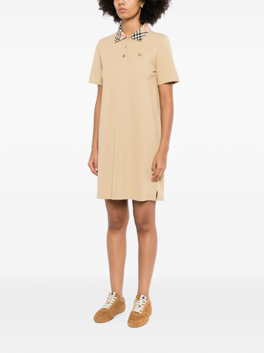 Burberry Geruite polojurk Beige