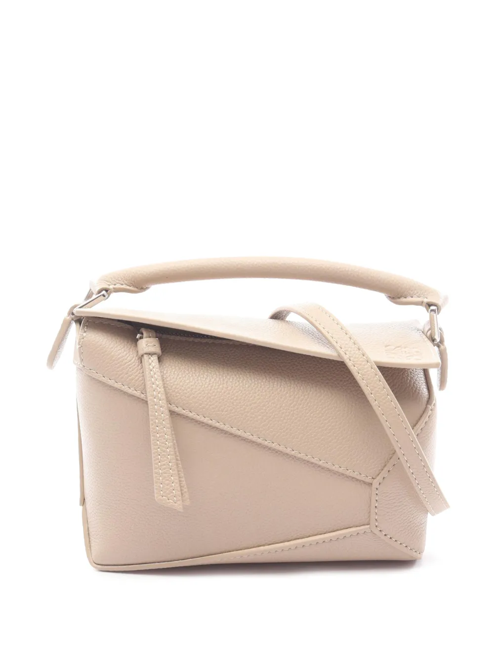 Loewe Pre-Owned Borsa a tracolla Puzzle mini in pelle di vitello 2010-2026 - Toni neutri