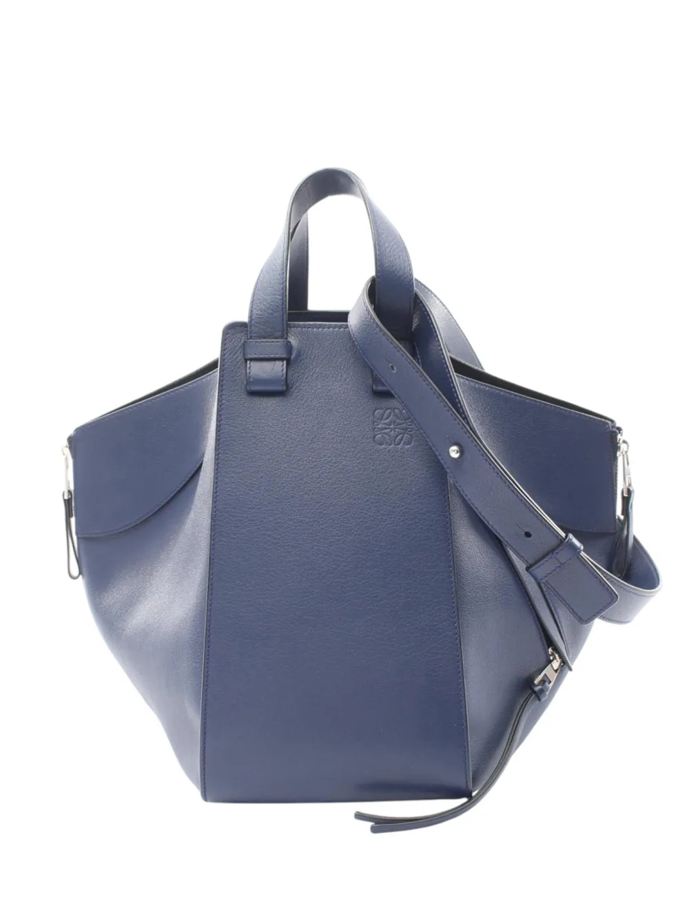 Loewe Pre-Owned 2010-2026 Medium Leather Hammock satchel - Blue