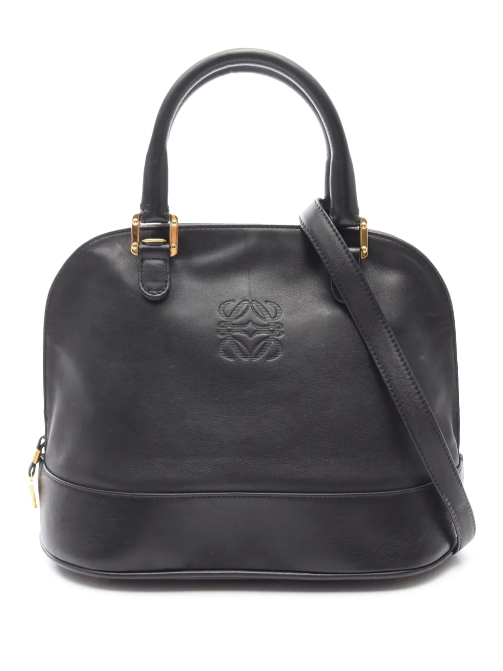 Loewe Pre-Owned 2010-2026 Anagram Satchel-Tasche aus Leder - Schwarz