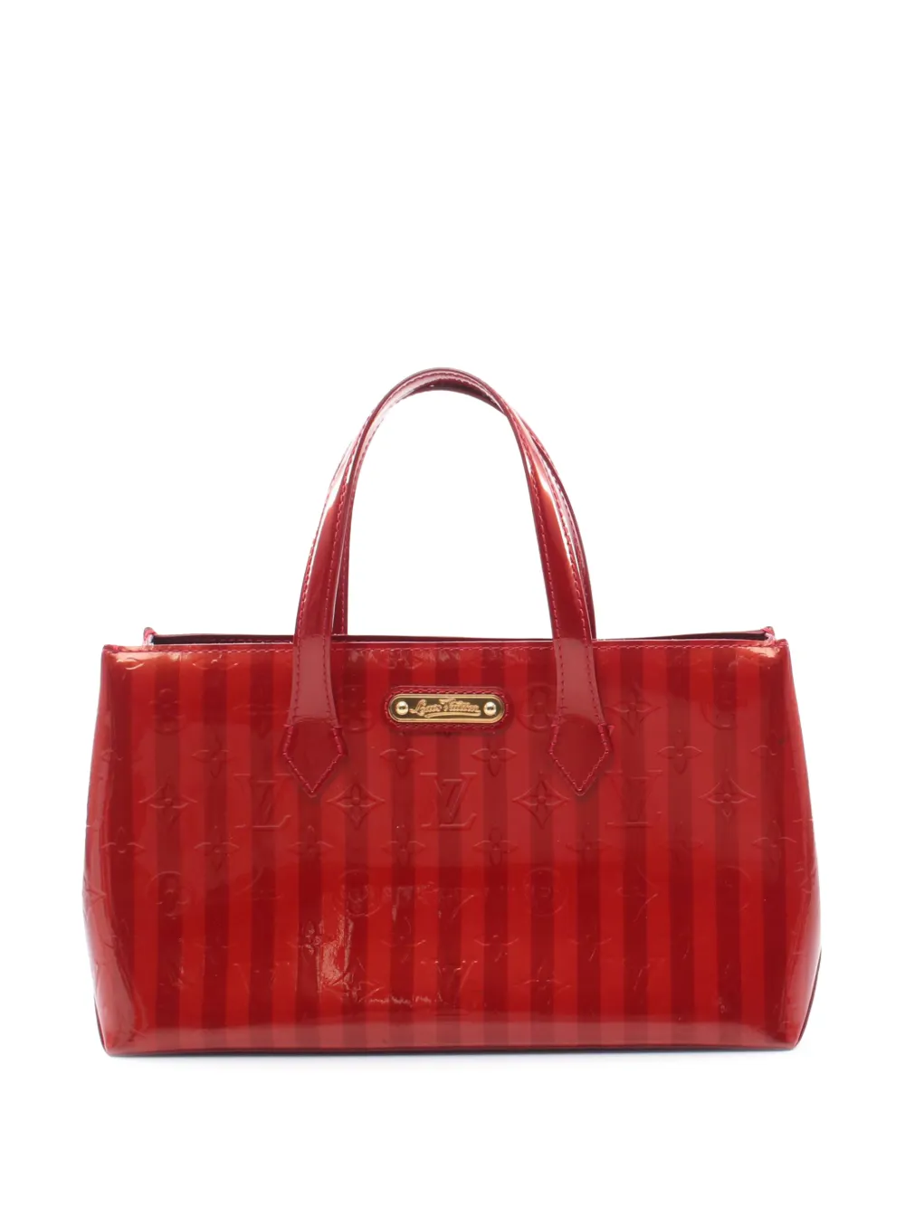 Louis Vuitton Pre-Owned 2011 Vernis Rayures Wilshire PM Handtasche - Rot