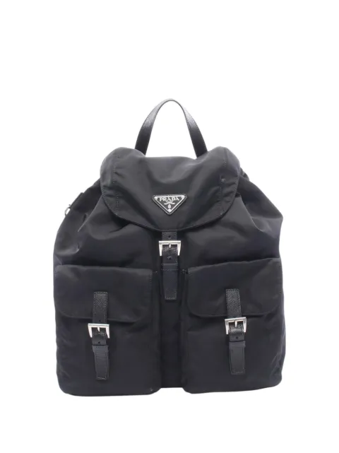 Prada Pre-Owned 2013-2026 Saffiano Trimmed Tessuto backpack