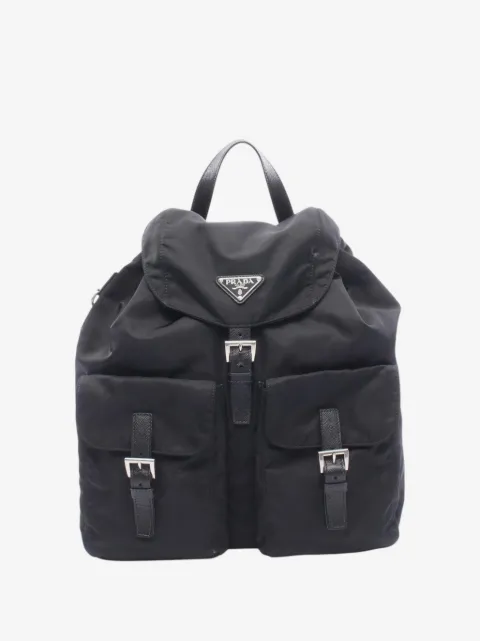 Prada Pre-Owned 2013-2026 Saffiano Trimmed Tessuto backpack