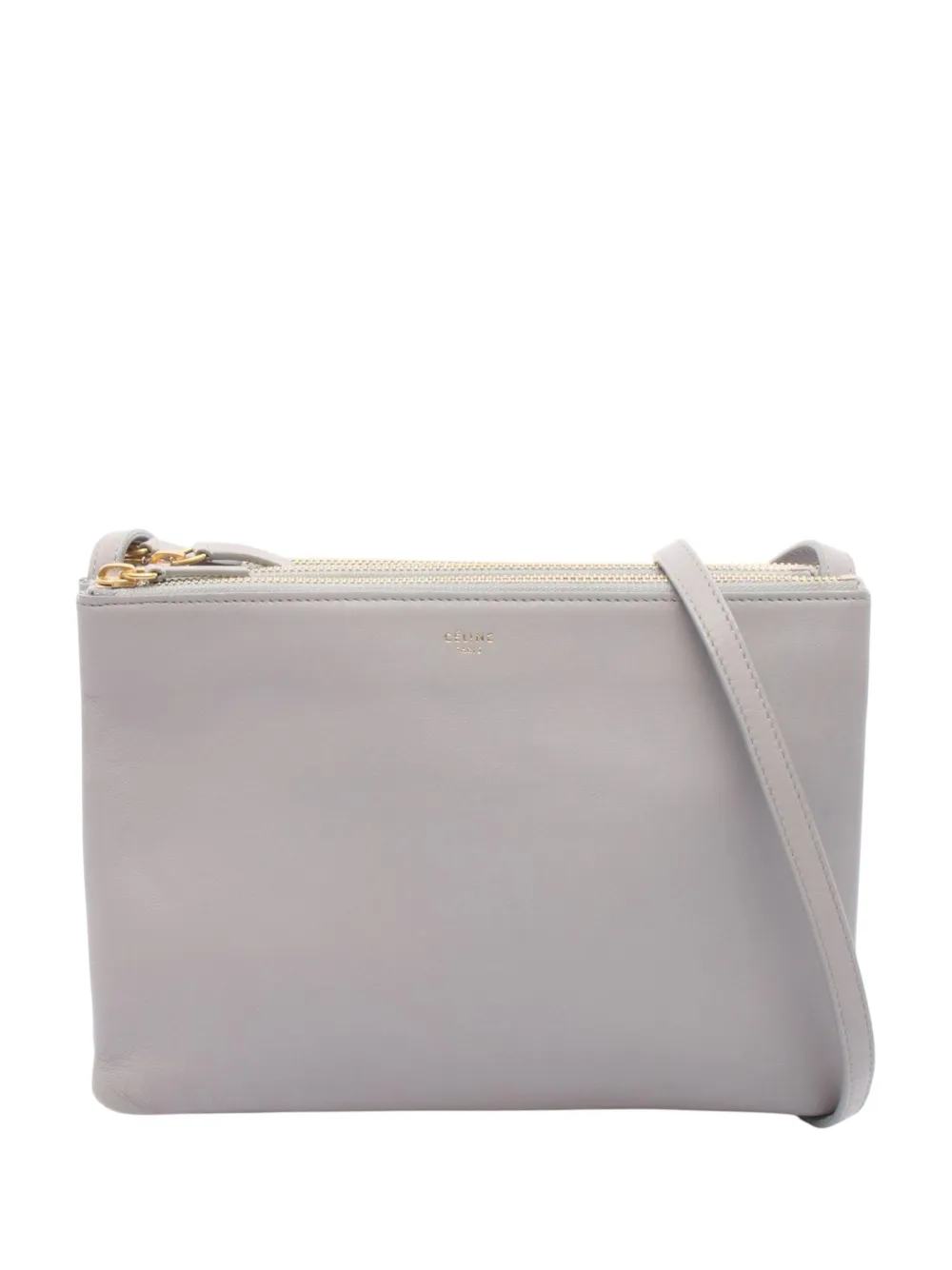 Celine Pre-Owned 2010-2026 Large Lambskin Trio crossbody bag - Grey
