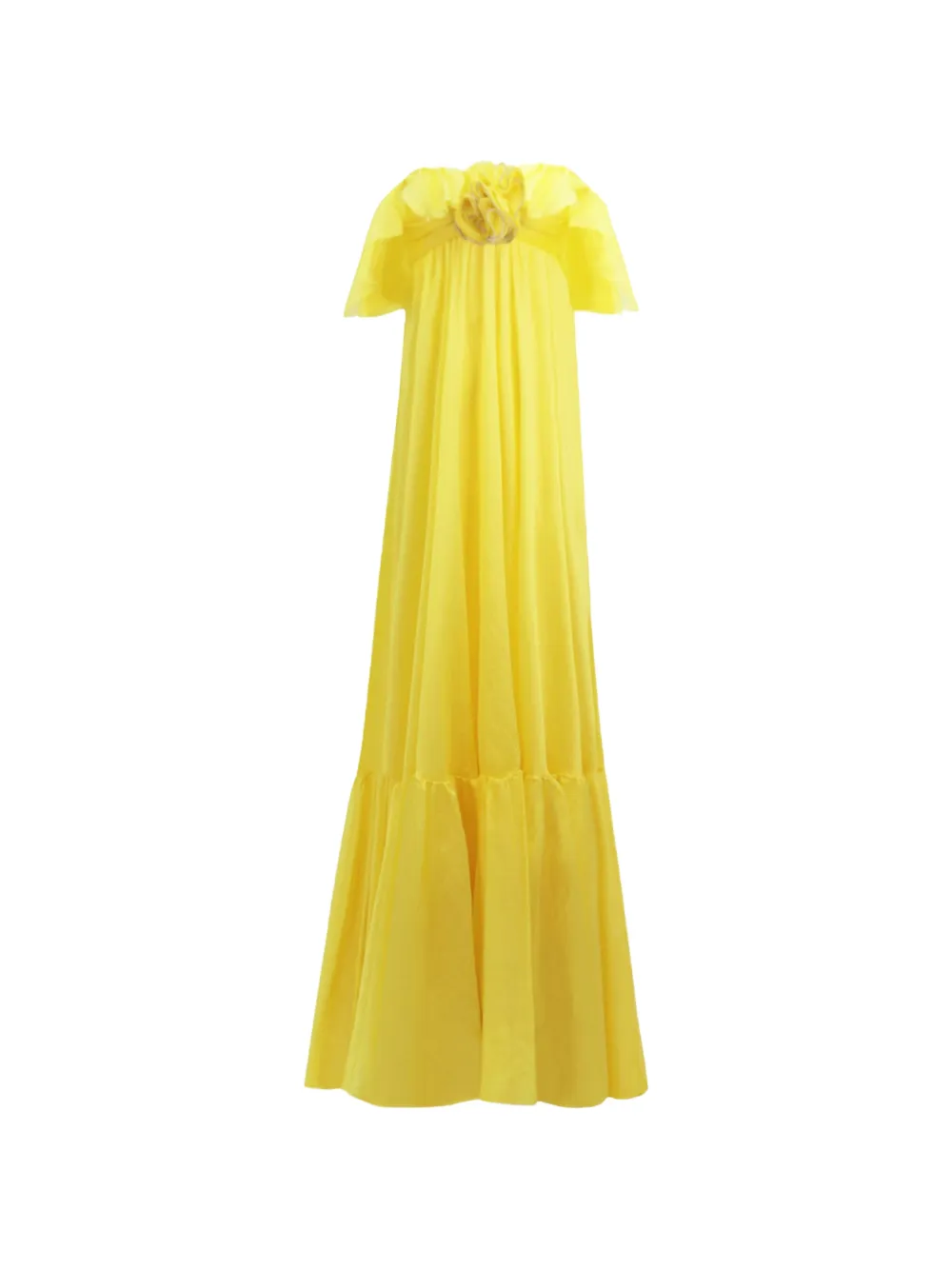 Gemy Maalouf floral-applique ruffled dress