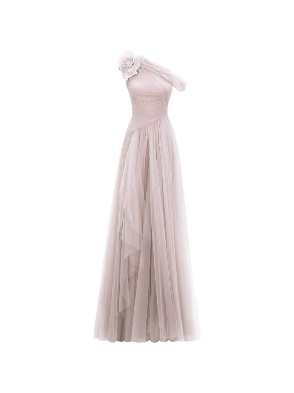 Gemy Maalouf one-shoulder floral-detail dress
