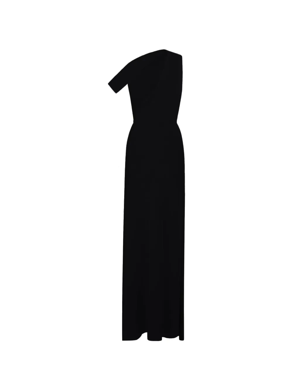 Gemy Maalouf one-shoulder crepe dress - Nero