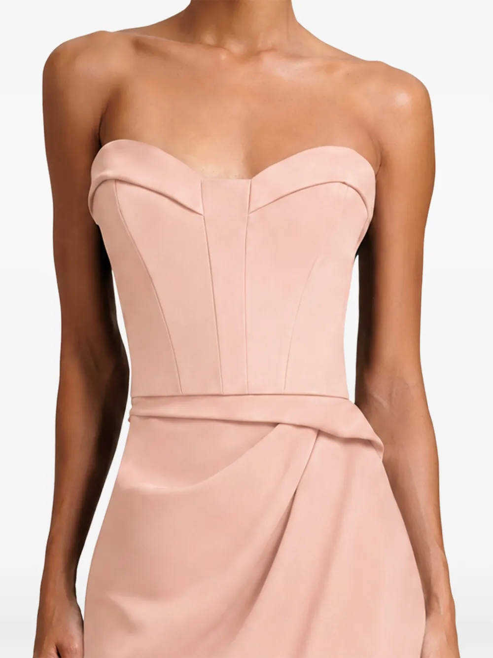 Gemy Maalouf Strapless jurk Roze