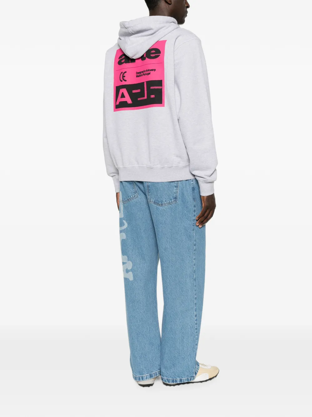 Arte Antwerp Hoodie met print Grijs