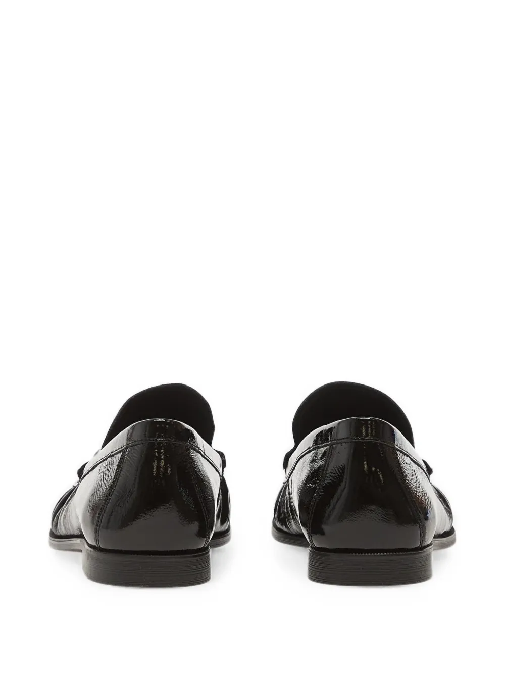 VAGABOND Brandi crinkled-finish loafers Zwart
