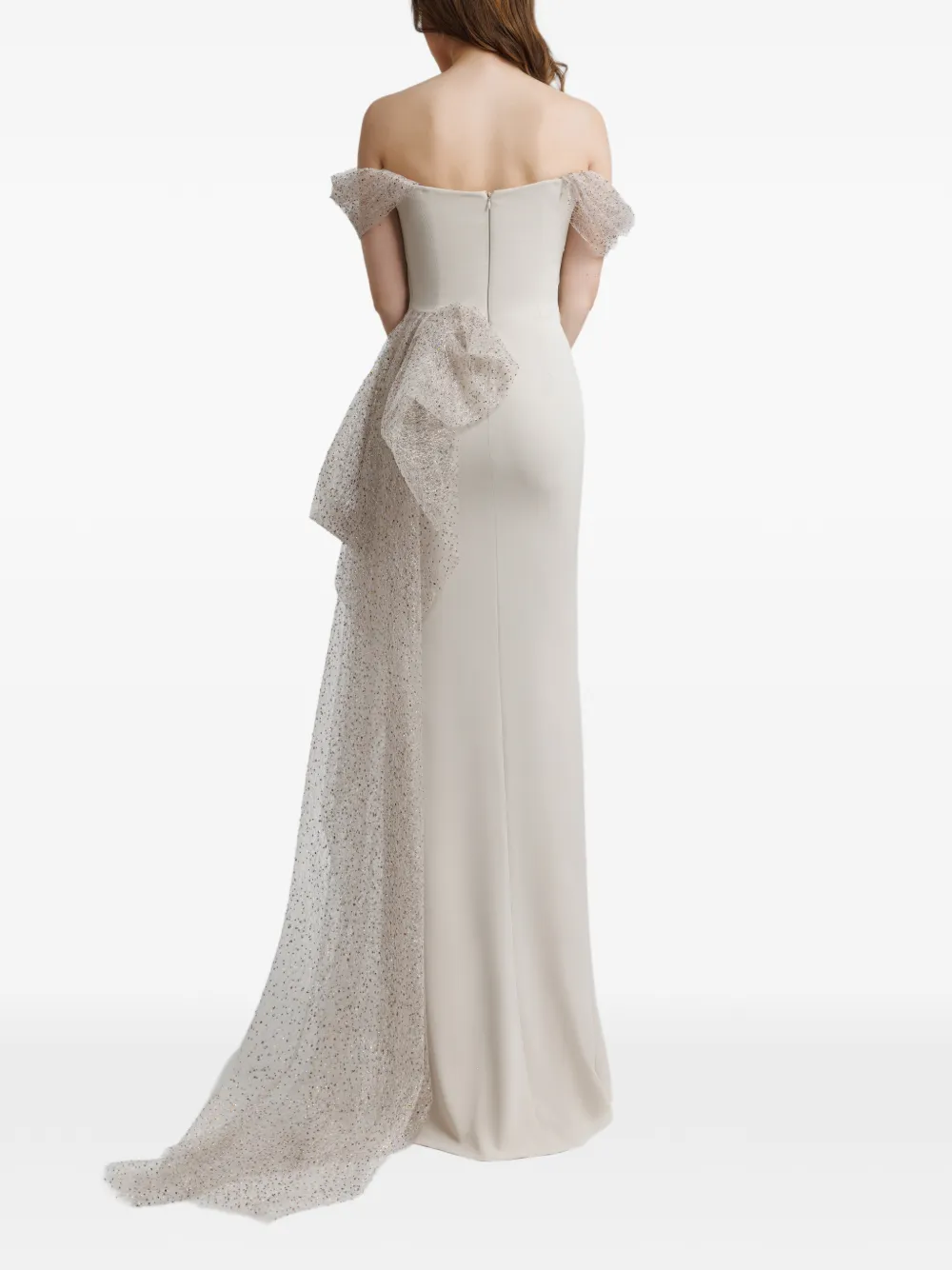 Gemy Maalouf Off-shoulder jurk Beige