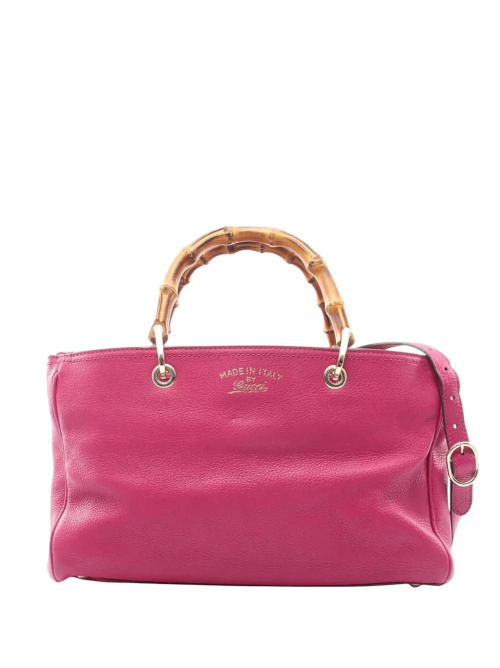 Gucci Pre-Owned 2016-2026 mittelgroße Calfskin Bamboo Shopper Satchel-Tasche - Rosa