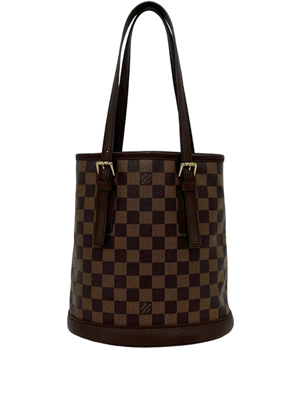 Louis Vuitton Pre-Owned 2001 Damier Ebene Marais bucket bag - Brown