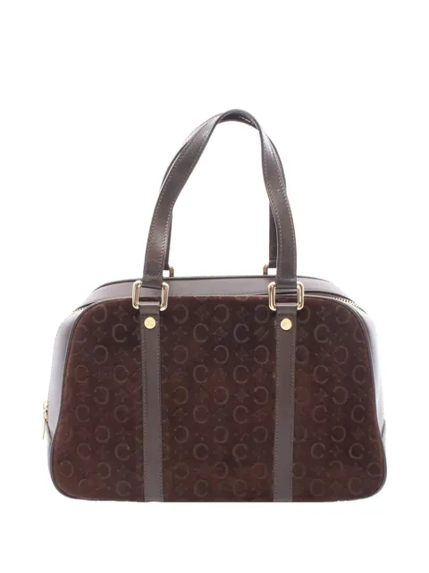 Celine Pre-Owned 20th Century C Macadam Suede handbag