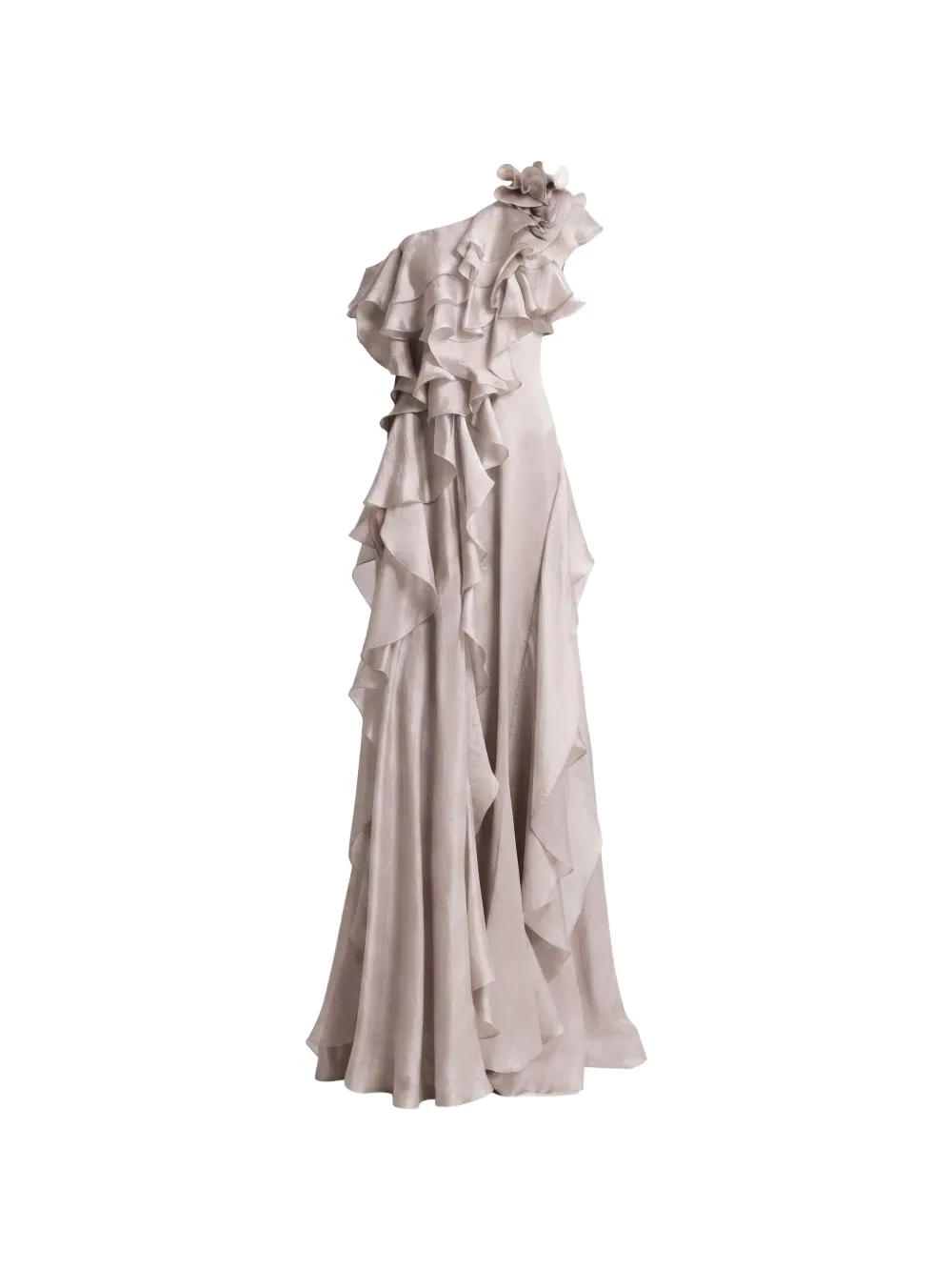 Gemy Maalouf ruffled one-shoulder dress