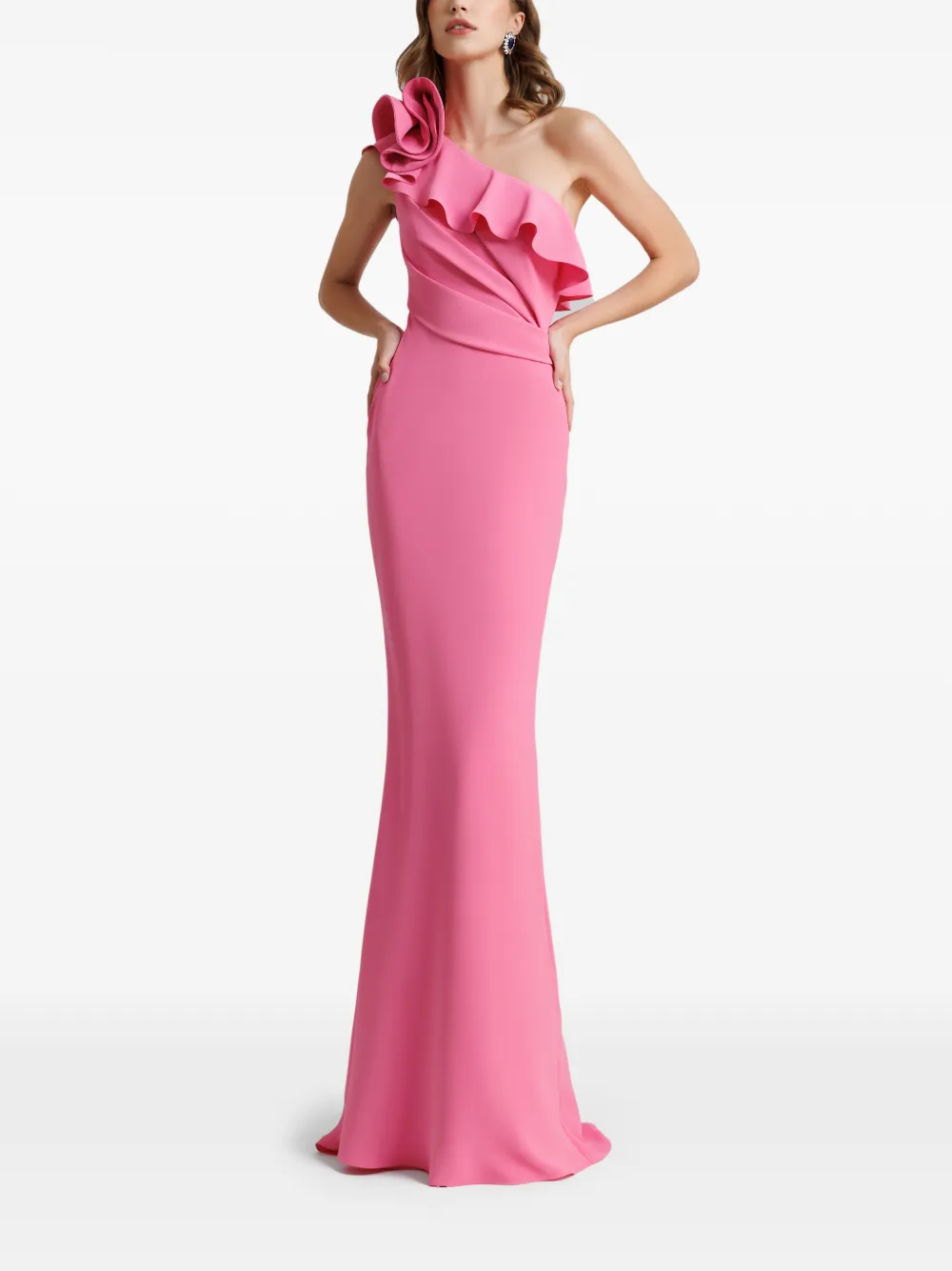 Gemy Maalouf Asymmetrische jurk Roze