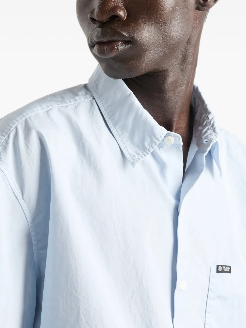 Prada Overhemd met korte mouwen Blauw