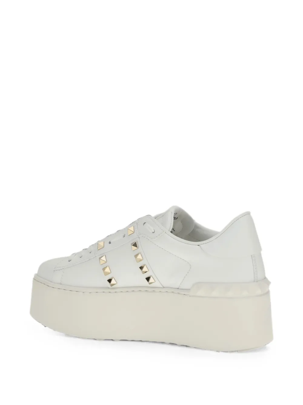 Valentino Garavani Rockstud Untitled lace-up sneakers Wit