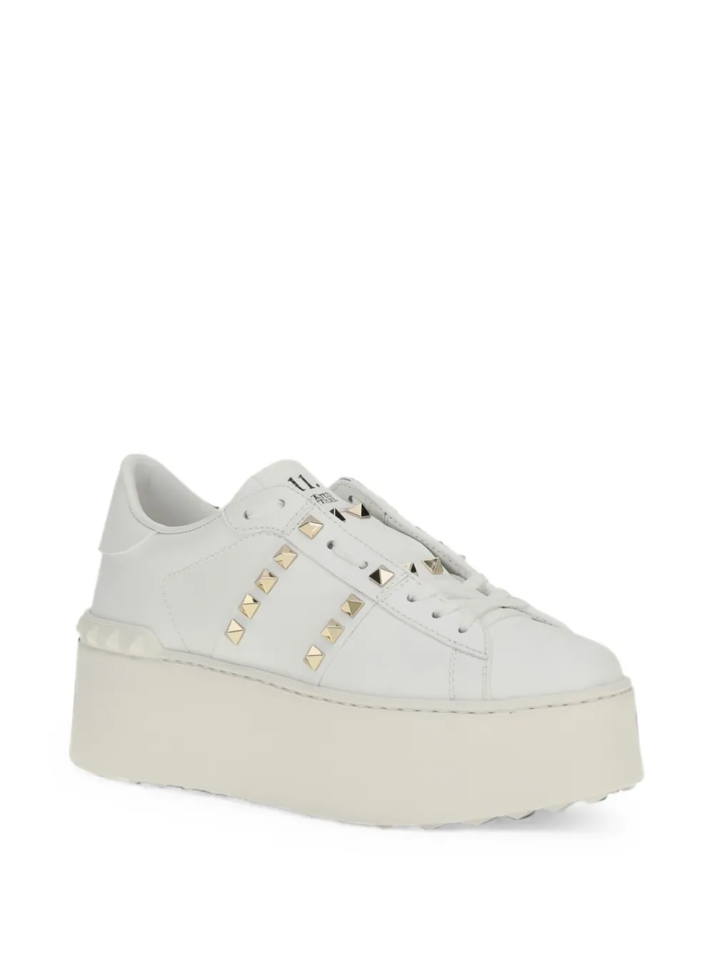 Valentino Garavani Rockstud Untitled lace-up sneakers Wit