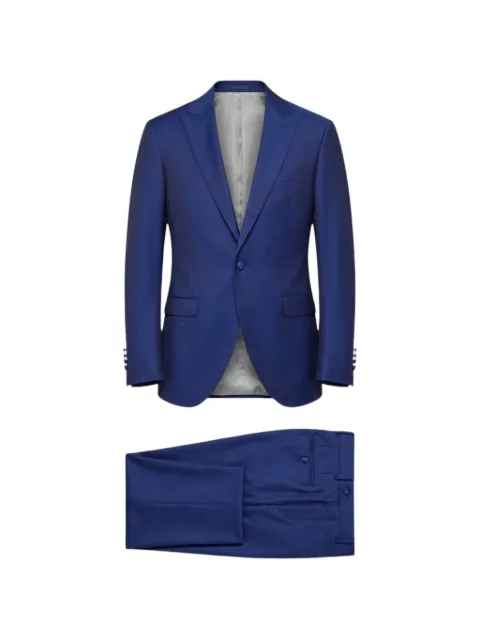 Paoloni single-breasted peaked-lapel suit