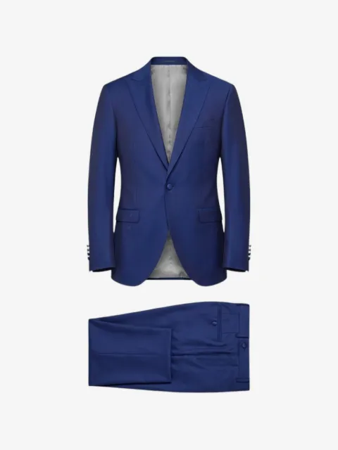 Paoloni single-breasted peaked-lapel suit