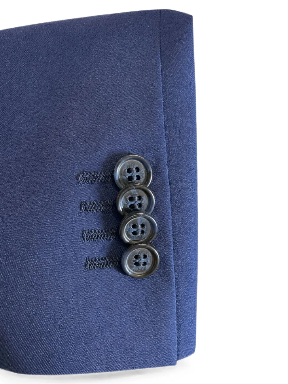 LUIGI BIANCHI MANTOVA Pak met enkele rij knopen Blauw
