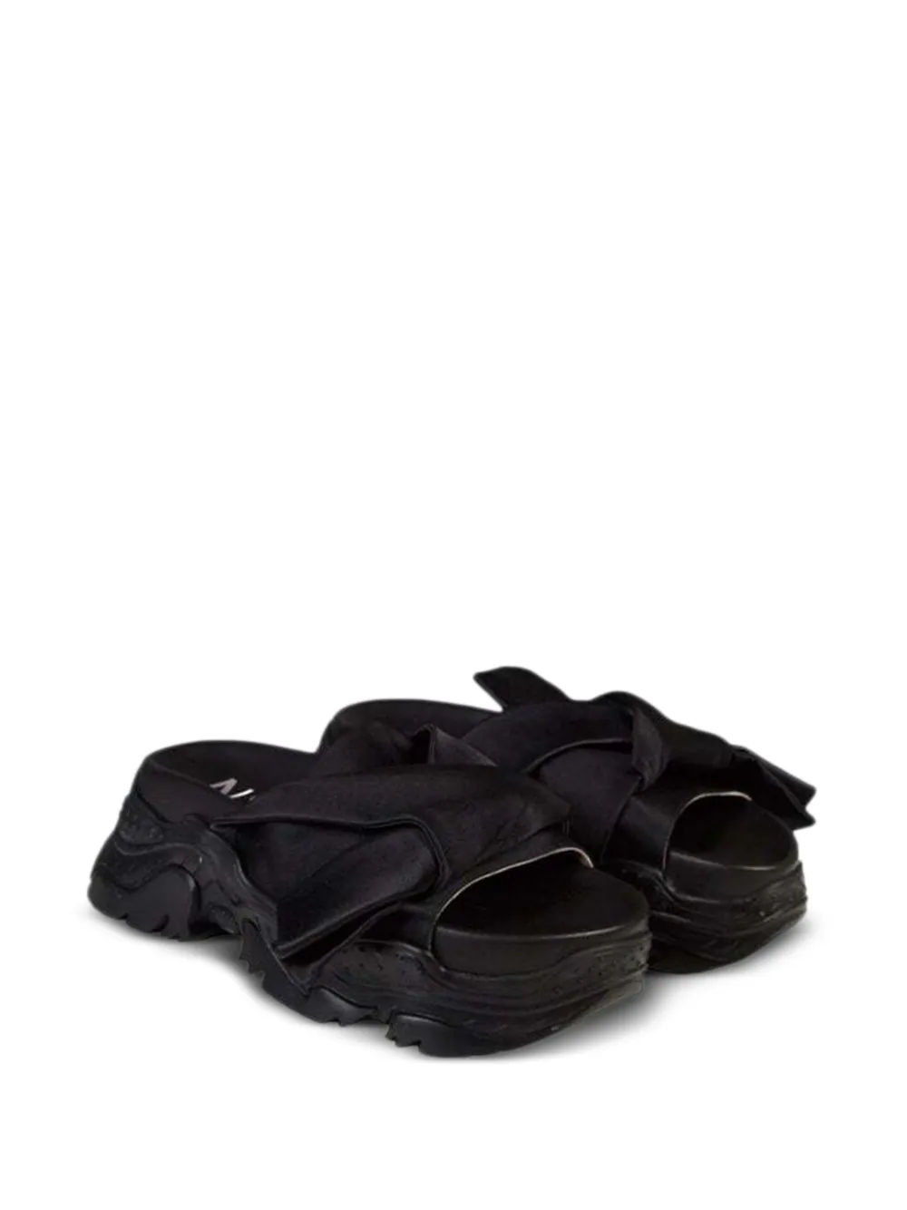 Nº21 bow-detail chunky-sole sandals Zwart